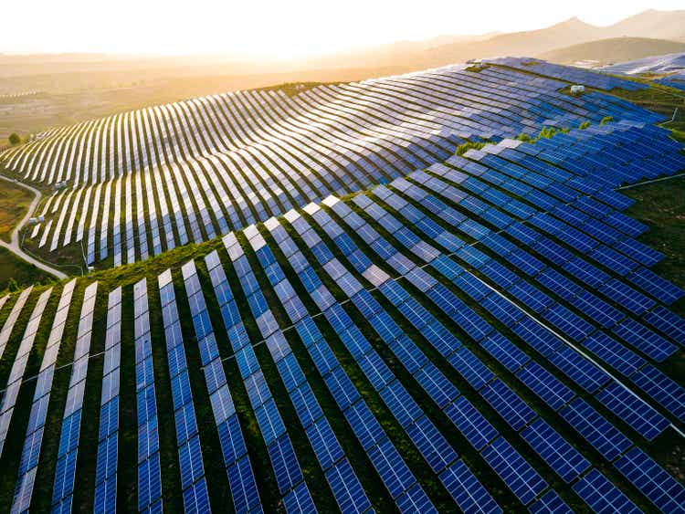 Aerial View Solar Panel