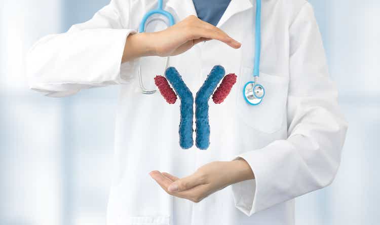 doctor analyzes monoclonal antibodies