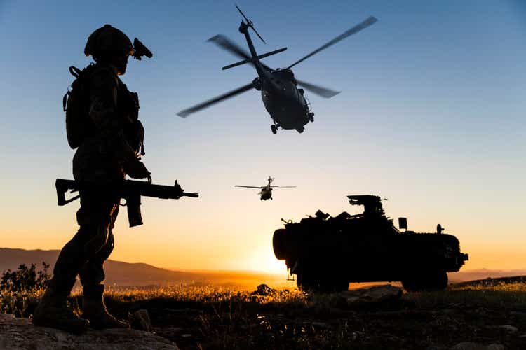 Military Operation at sunrise