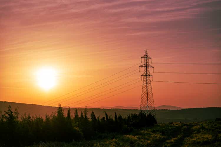 154,000 volt power transmission line