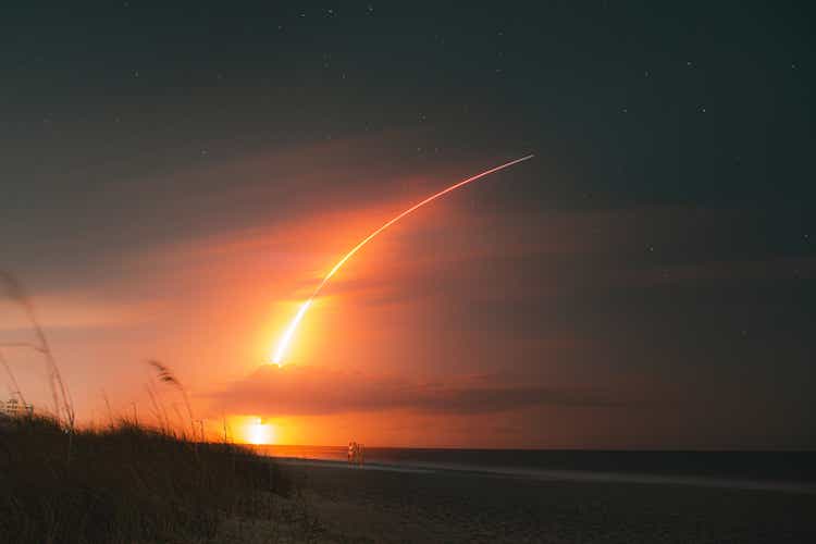 SpaceX Falcon 9 Rocket Launch from Melbourne Beach