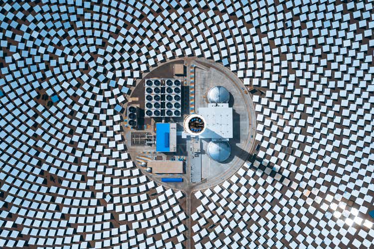 Drone Point View of Solar and Thermal Panels