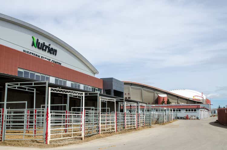 Nutrien stables of the Calgary Stampede
