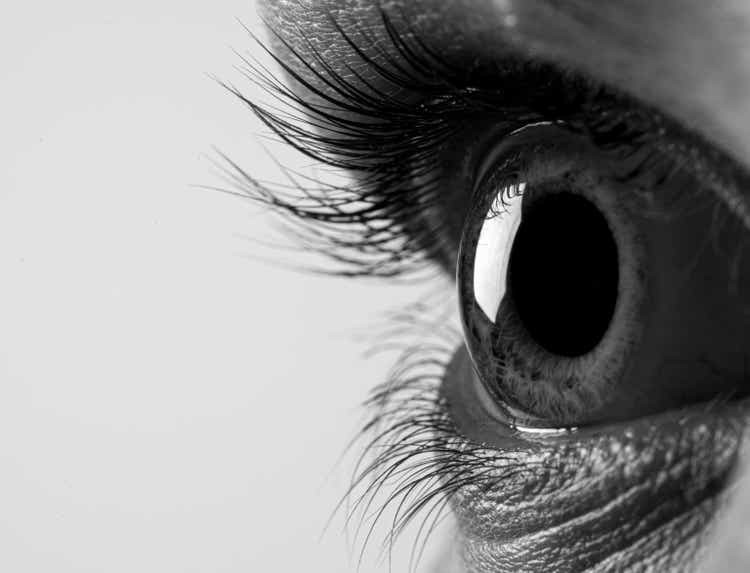 Extreme close up eye and eyelashes