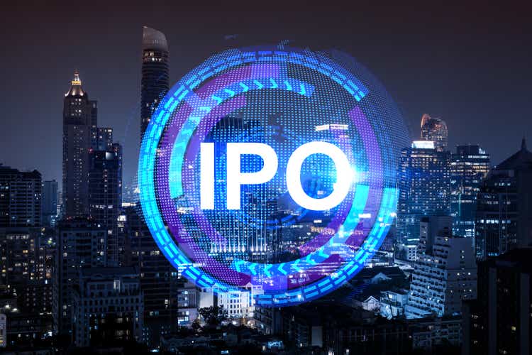 The first to provide a hologram, a night panoramic view of the city of Bangkok.  A financial center for multinational companies in Asia.  The idea of ​​increasing growth is the IPO strategy.  Double exposure.