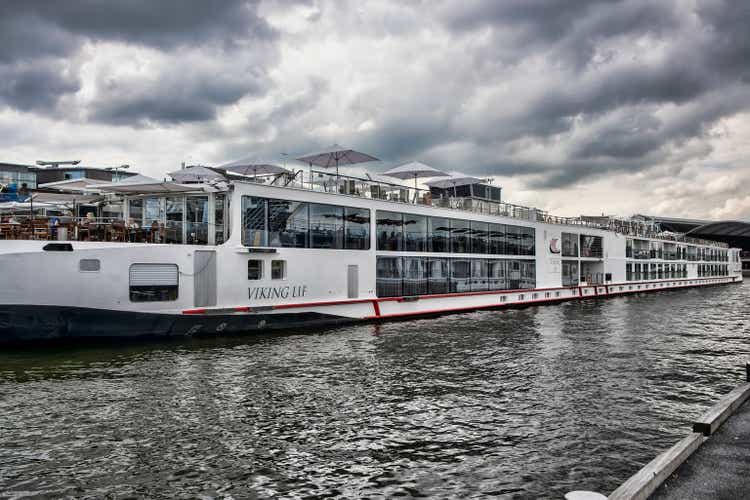 River Boat Anchored in Amsterdam