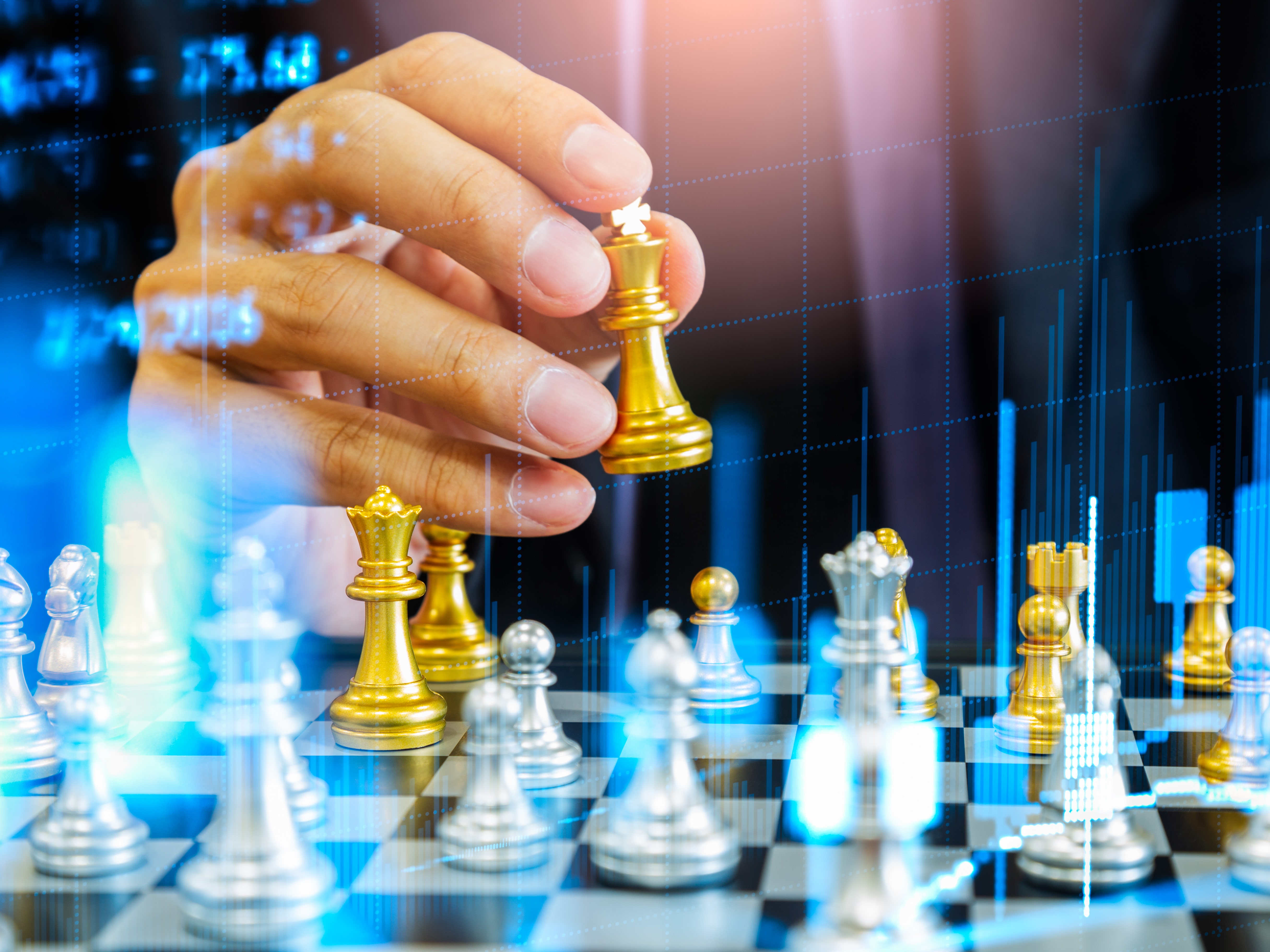 Chess Pieces In Starting Position On A Wooden Board Stock Photo - Download  Image Now - iStock