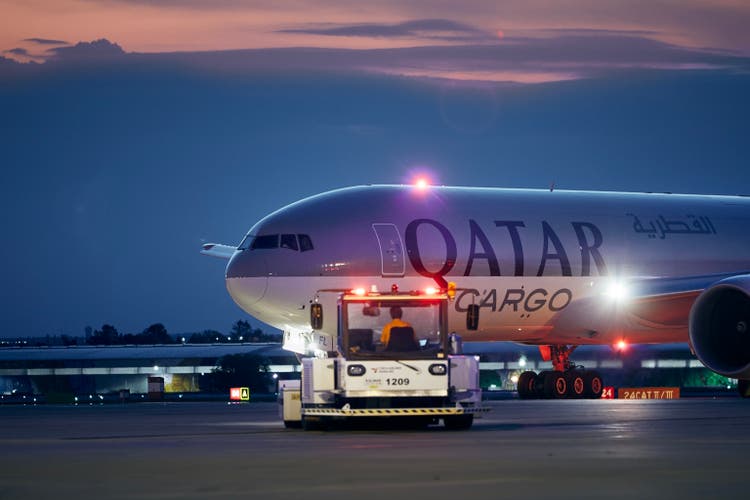 Vrachtvliegtuig Boeing B777F van Qatar Airways