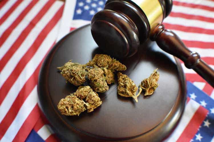 Marijuana Legalization Concept In The United States High Quality