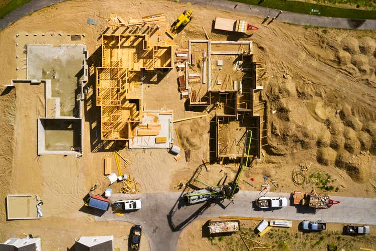 Aerial View of a Construction Site