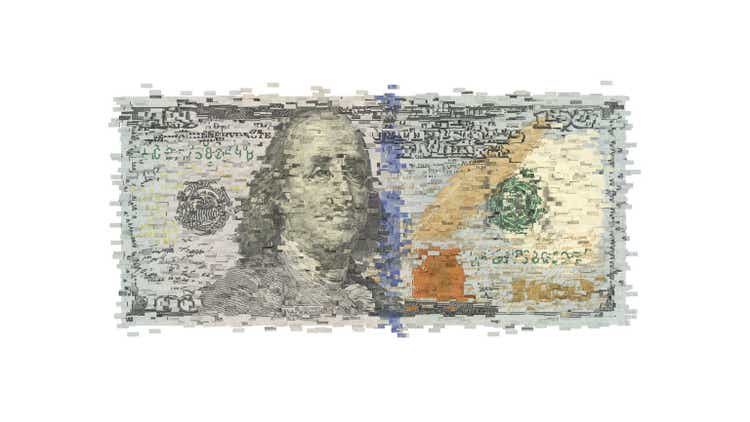 Dollar bill splits