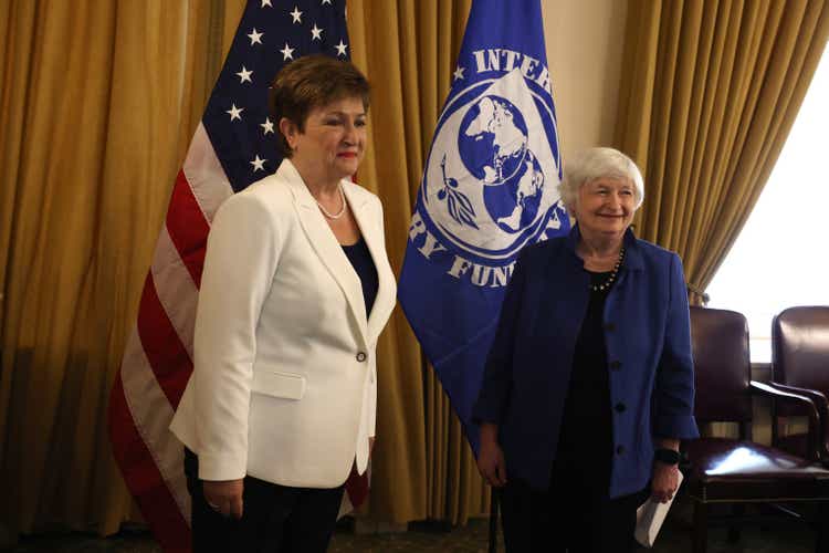 Treasury Secretary Yellen Meets With IMF Director Georgieva