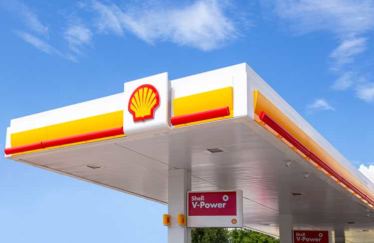 Shell V-power fuel station