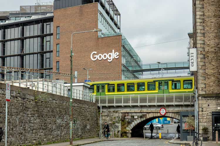 Google Offices in Dublin Ireland by Dart train line