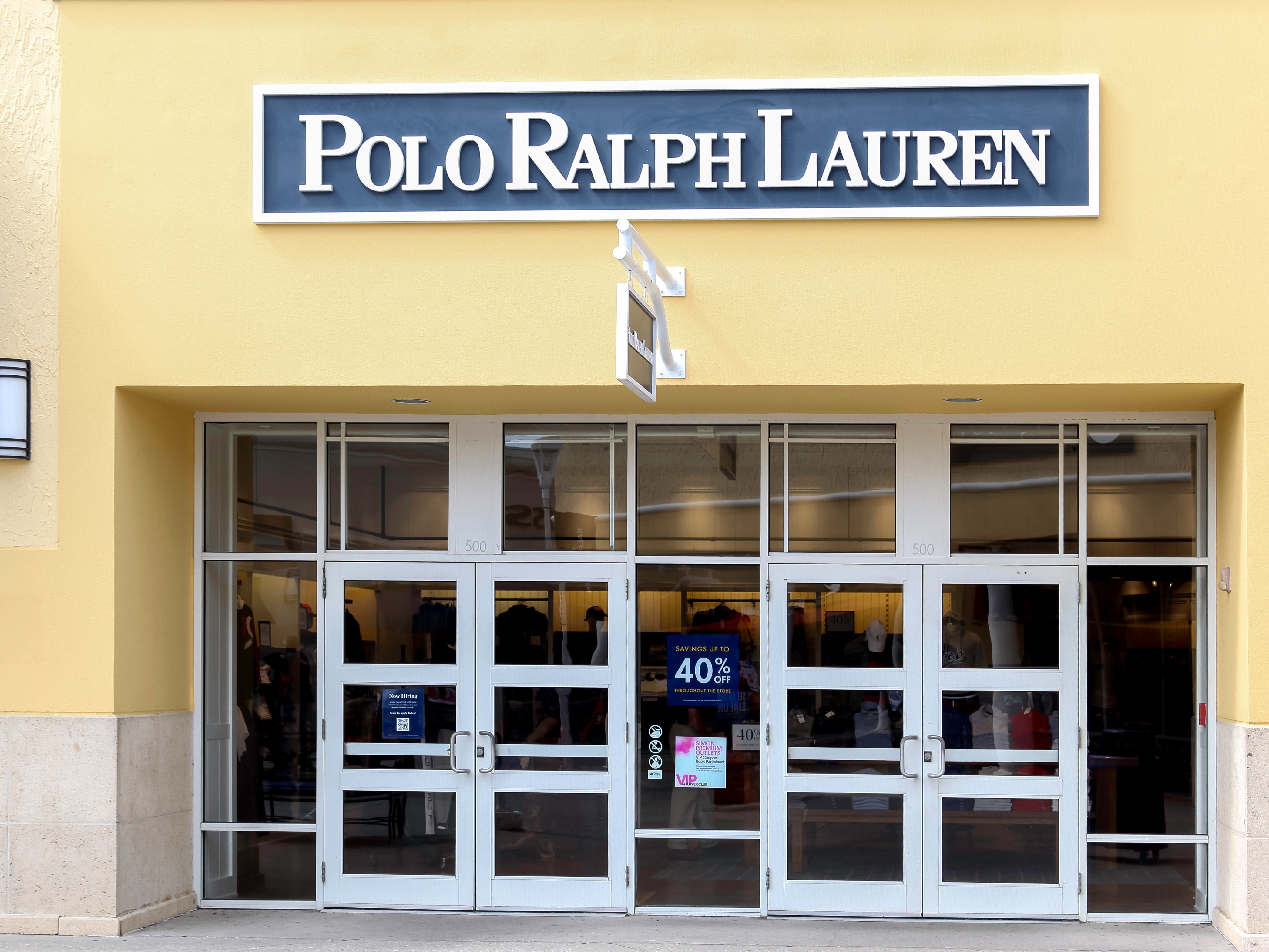 MONTREAL, CANADA - MARCH 6, 2016 - Polo Ralph Lauren Outlet In