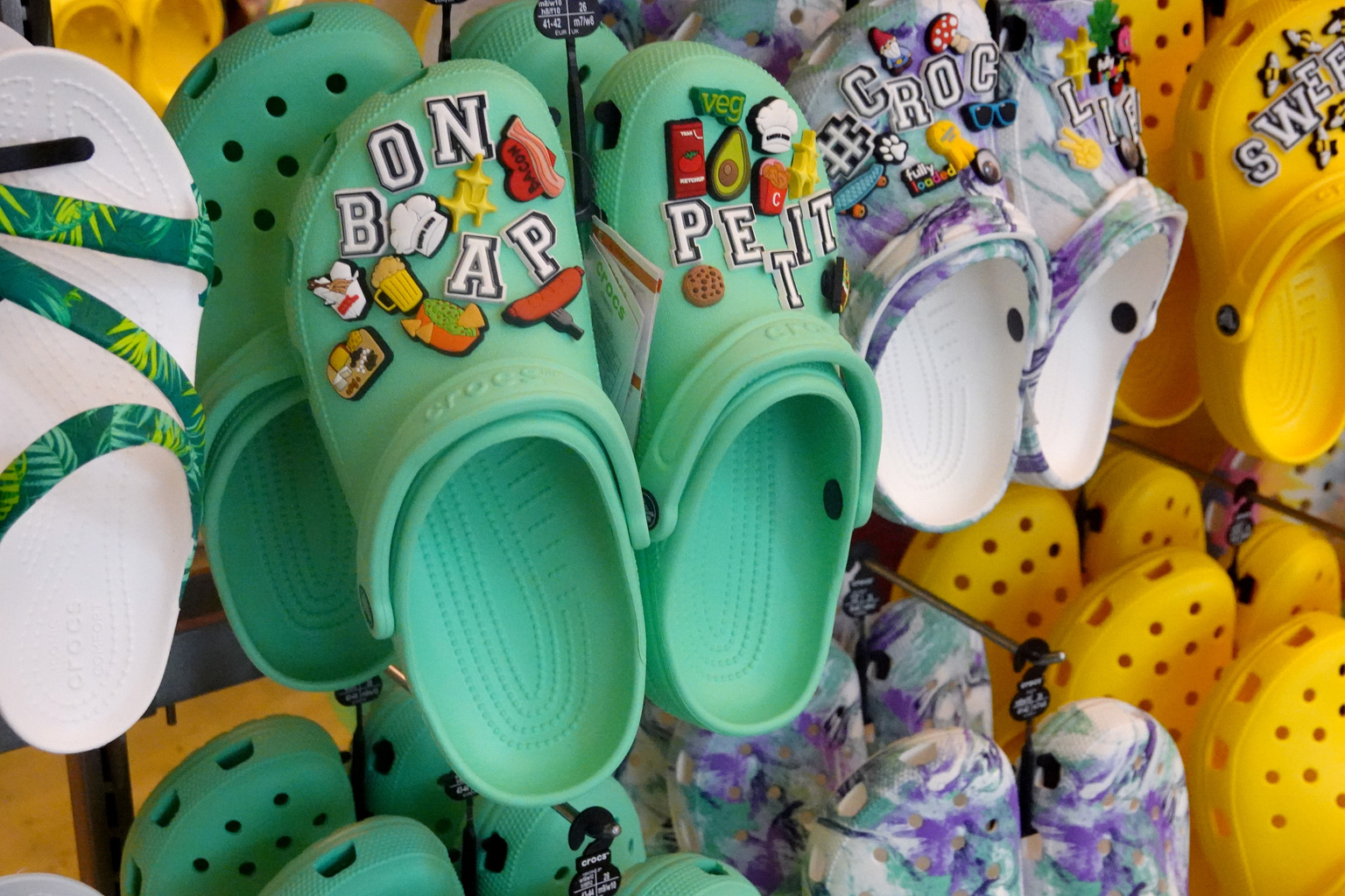 Plastic sandals like crocs on sale