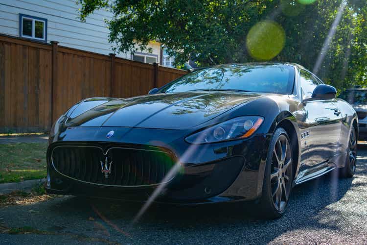 Black Maserati Luxury Vehicle