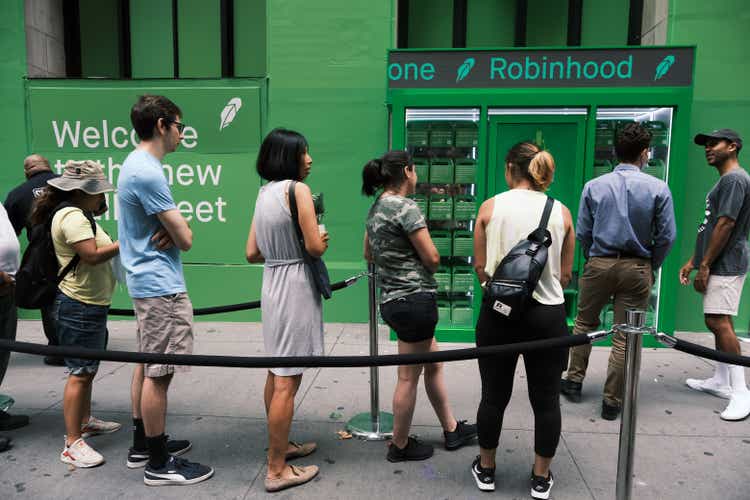 Stock Trading Platform Robinhood Goes Public On The New York Stock Exchange