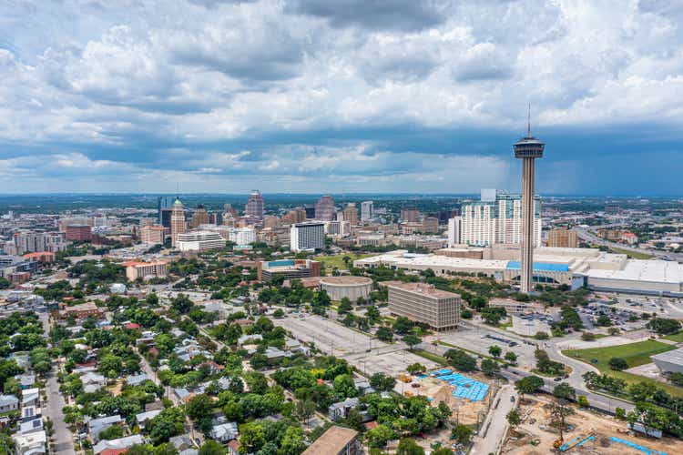 Drone View of San Antonio Texas