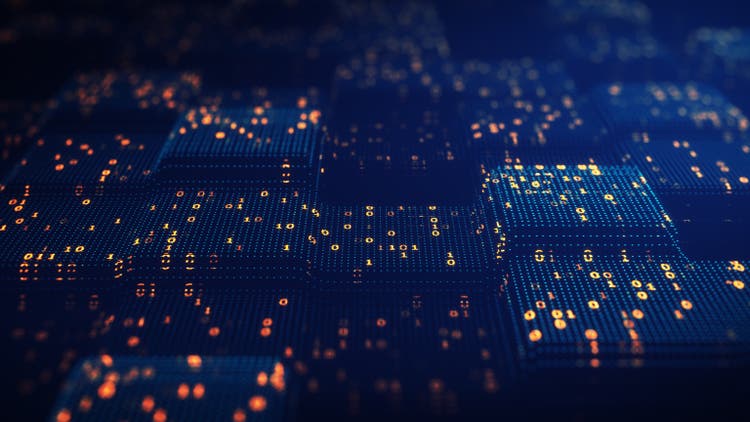 Block chain concept.