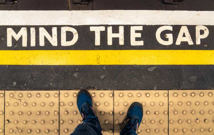 Mind The Gap warning on London Underground