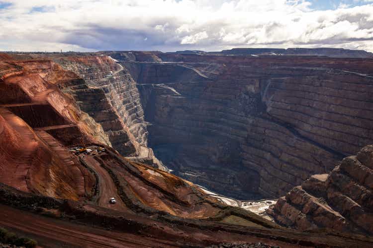 Super Pit-the gold mine in Kalgoorlie, the Goldfields, Western Australia.
