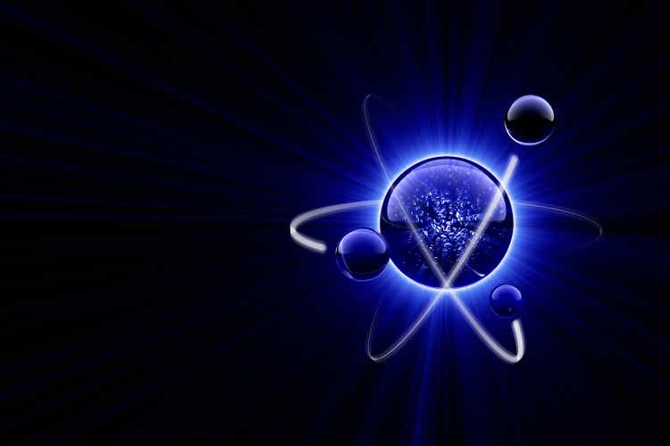 Blue Light of Atom