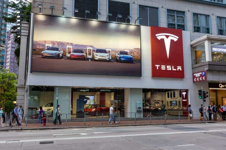 Tesla Showroom in Hong Kong