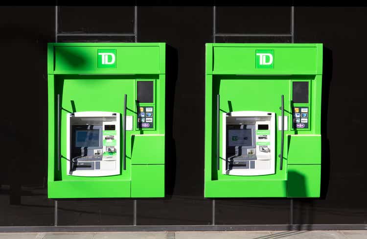 TD Canada Trust bank, located in the Toronto business and financial center