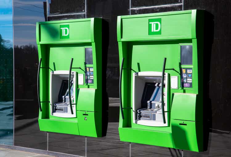 TD Canada Trust bank, located in the Toronto business and financial center