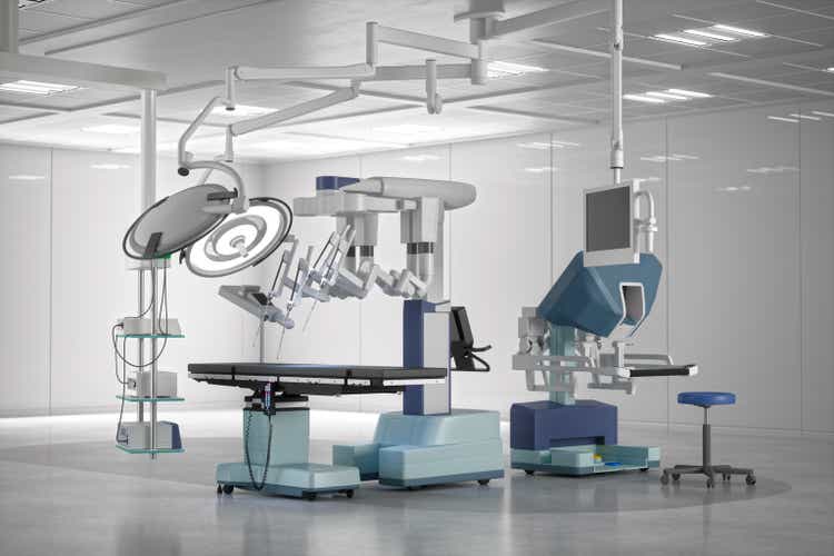 Operating Room With Robotic Surgery Equipment