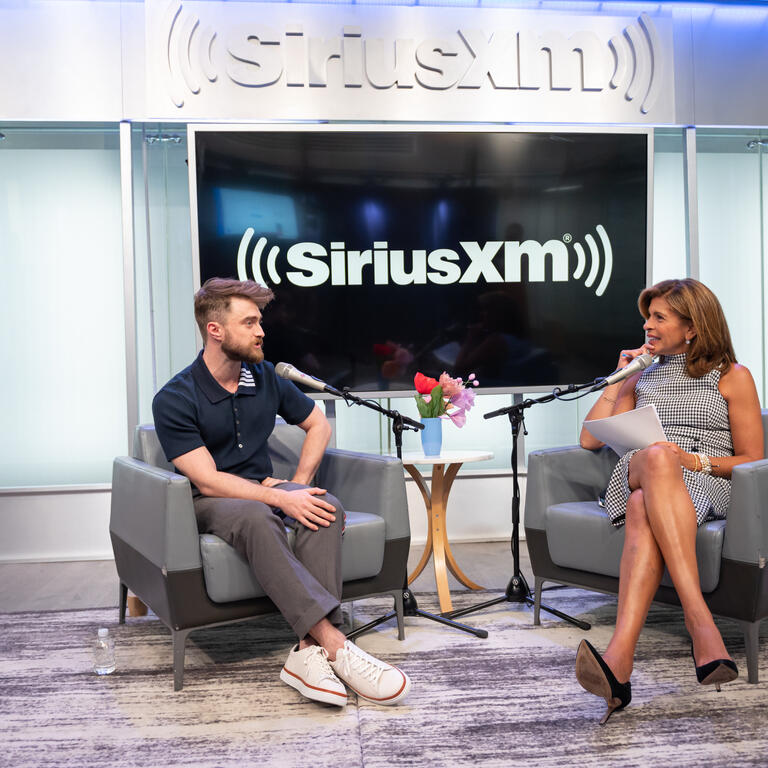 Daniel Radcliffe Talks To Host Hoda Kotb At SiriusXM"s New York Studios