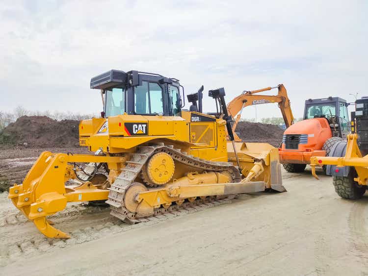 Caterpillar D9R by CAT outdoor at construction site