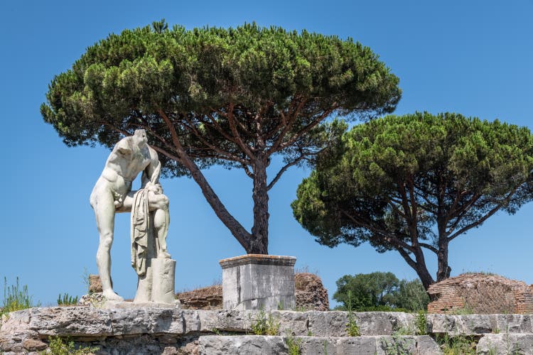 Temple of Hercules in Ostia Antica, Italy