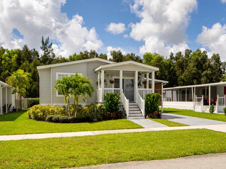 Mobile home neighborhood Boynton Beach Florida USA retirement community