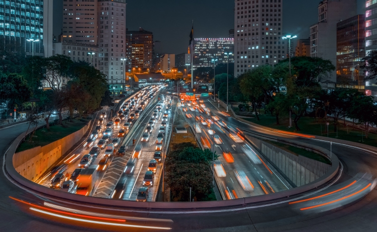 Viaduct in in Sao Paulo downtown