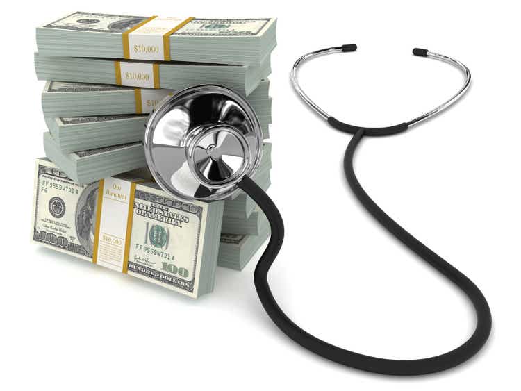 Dollar money finance crisis stethoscope