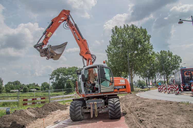 Excavator At Diemen The Netherlands