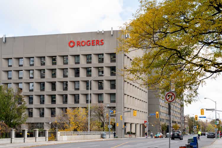 Rogers office building on Bloor St. and Mt Pleasant Rd in Toronto.