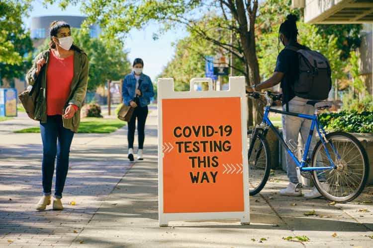 COVID Testing Center Sign