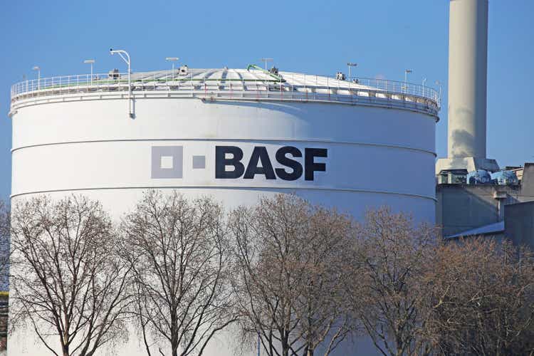 View of BASF in Ludwigshafen, Germany