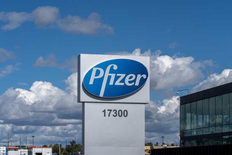 Pfizer Canada head office in Kirkland, Quebec, Canada.