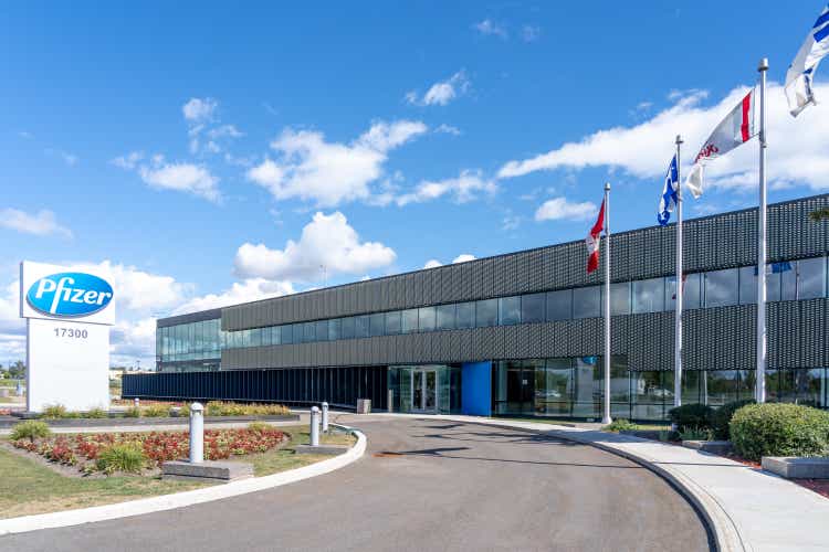Pfizer Canada head office in Kirkland, Quebec, Canada.