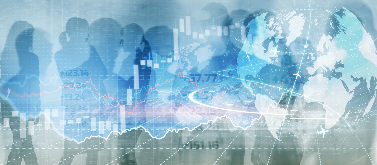 Financial chart for your business. Mixed Media Forex