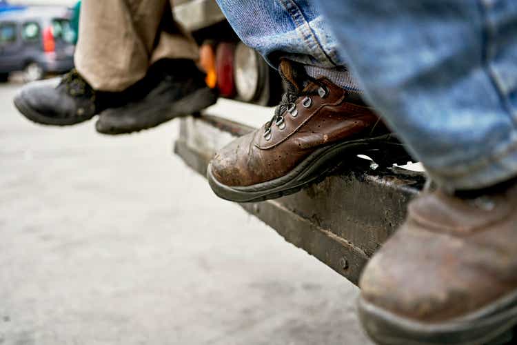 Truck Drivers Taking a Break