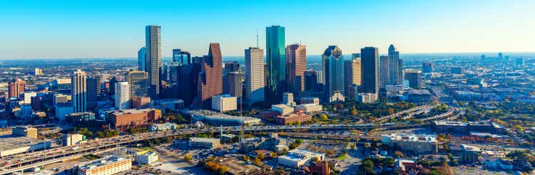 Downtown Houston TX Aerial