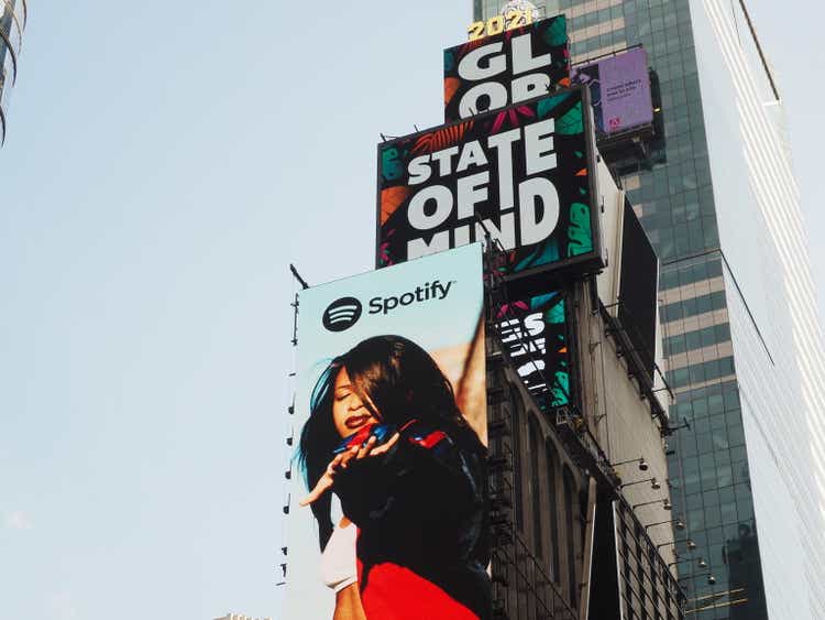 Spotify Billboard in Times Square