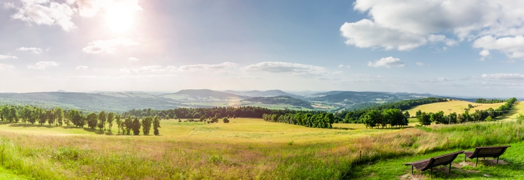 Landscape near elbow in Rhön