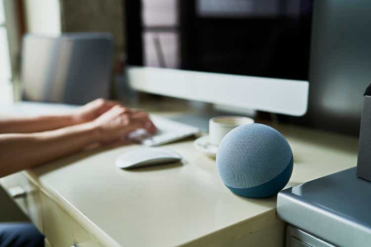 Working from home and Using a smart speaker