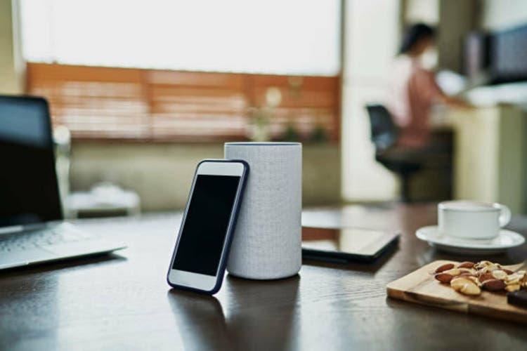 Working from home and Using a smart speaker